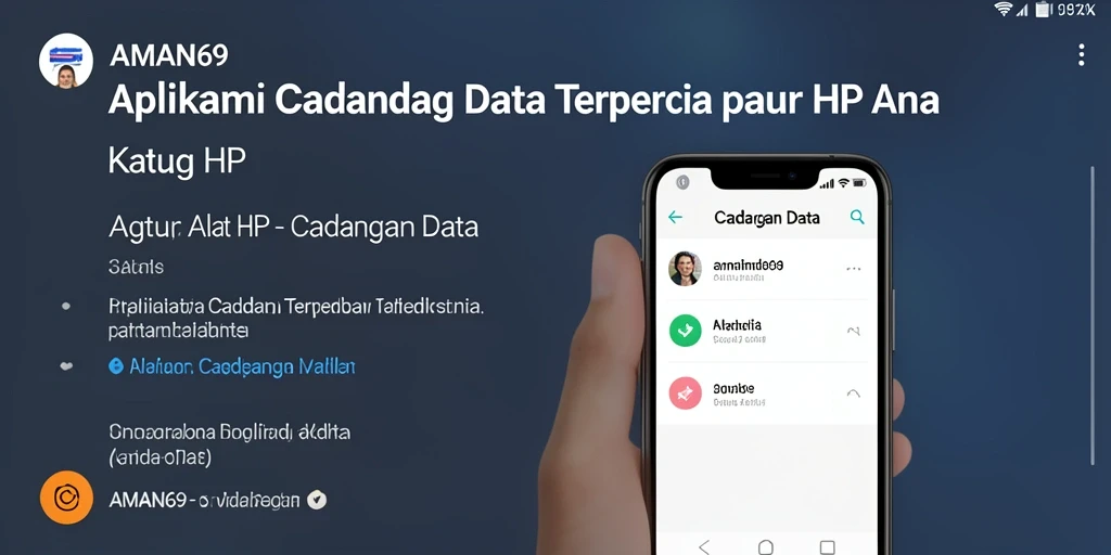 Antarmuka AMAN69 menampilkan proses cadangan data yang intuitif.