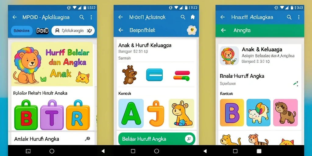 Antarmuka aplikasi MPOID yang ceria dan edukatif.