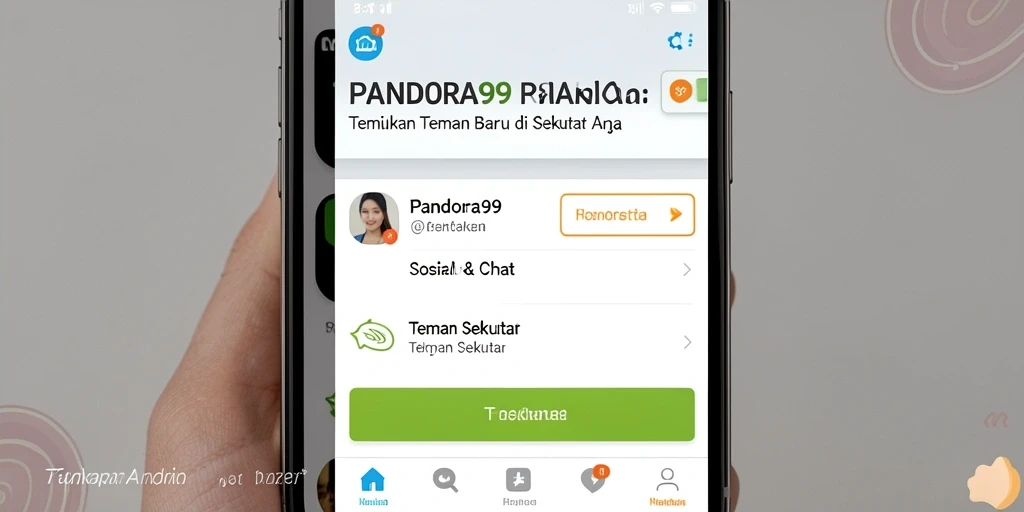Antarmuka PANDORA99 yang menarik dan interaktif untuk menemukan teman baru.