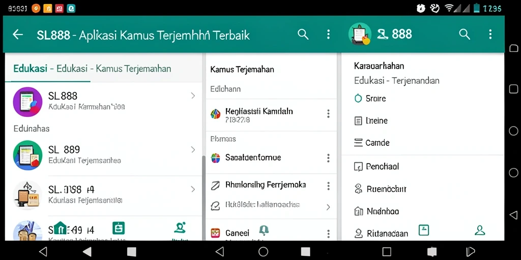 Antarmuka SL888 yang ramah pengguna dengan fitur kamus terjemahan.