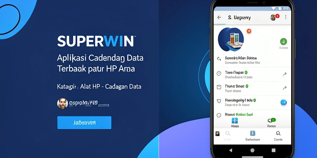Tampilan antarmuka SUPERWIN yang bersih dan mudah digunakan.