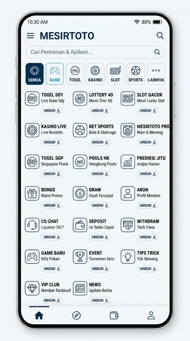 Mesirtoto - Indeks Aplikasi Populer & Kanal Uji Terpercaya