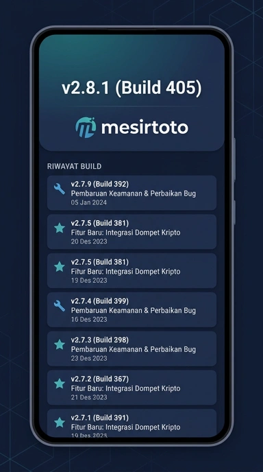 Riwayat Versi Aplikasi mesirtoto untuk Android